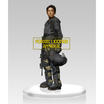 The Walking Dead Glenn in Riot Gear Statue